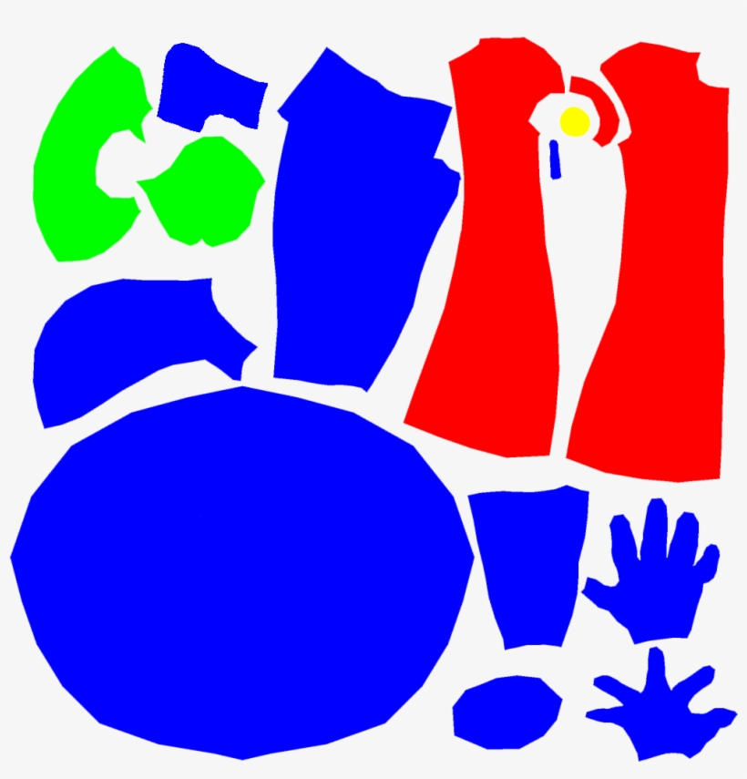 With The Id Map Done, I Exported The Unwrapped Models - Mask, transparent png download