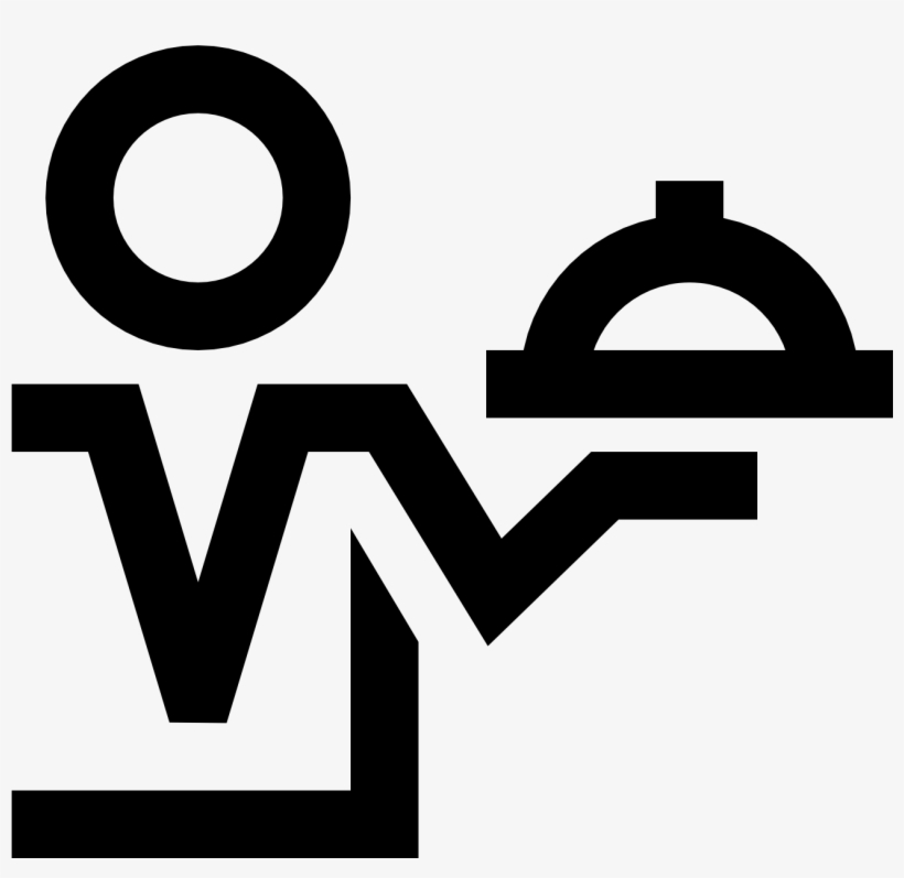 This Icon Features A Nondescript Person In A Uniform - Waiter Icon, transparent png download