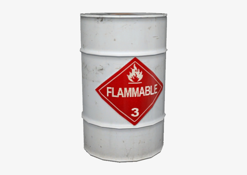 Explosive Barrel - Division 2.1 Flammable Gas Placard - Worded - Laminated, transparent png download