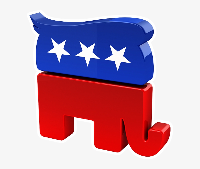 Click And Drag To Re-position The Image, If Desired - Republican Symbol Black And White, transparent png download