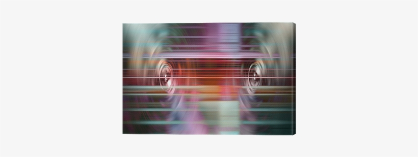 Music Speakers With Light Streaks Canvas Print • Pixers® - Emotion Sound, transparent png download