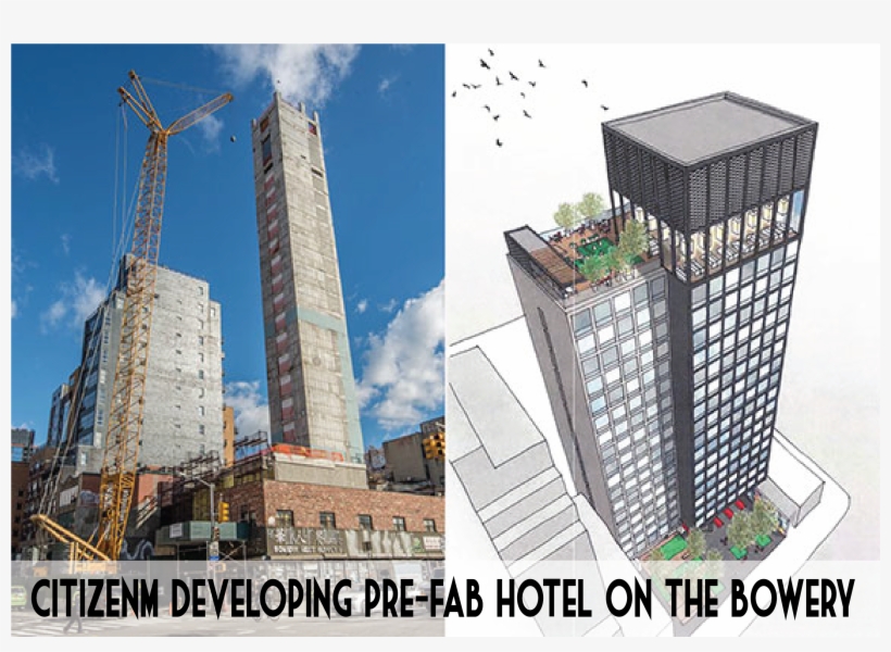Realdeal And Wall Street Journal Report On Rinaldi - Citizenm New York Bowery Hotel, transparent png download