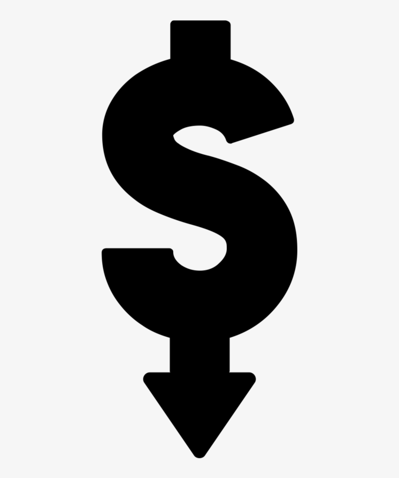 &nbsp - &nbsp - &nbsp - &nbsp - &nbsp - &nbsp - &nbsp - Dollar Sign Down Arrow, transparent png download