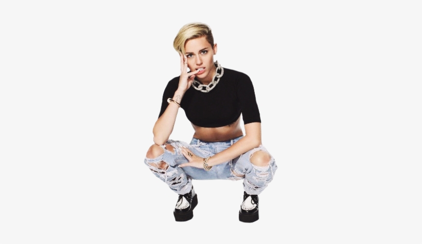 The Best Female Singer Tours - Miley Cyrus Ripped Jeans, transparent png download
