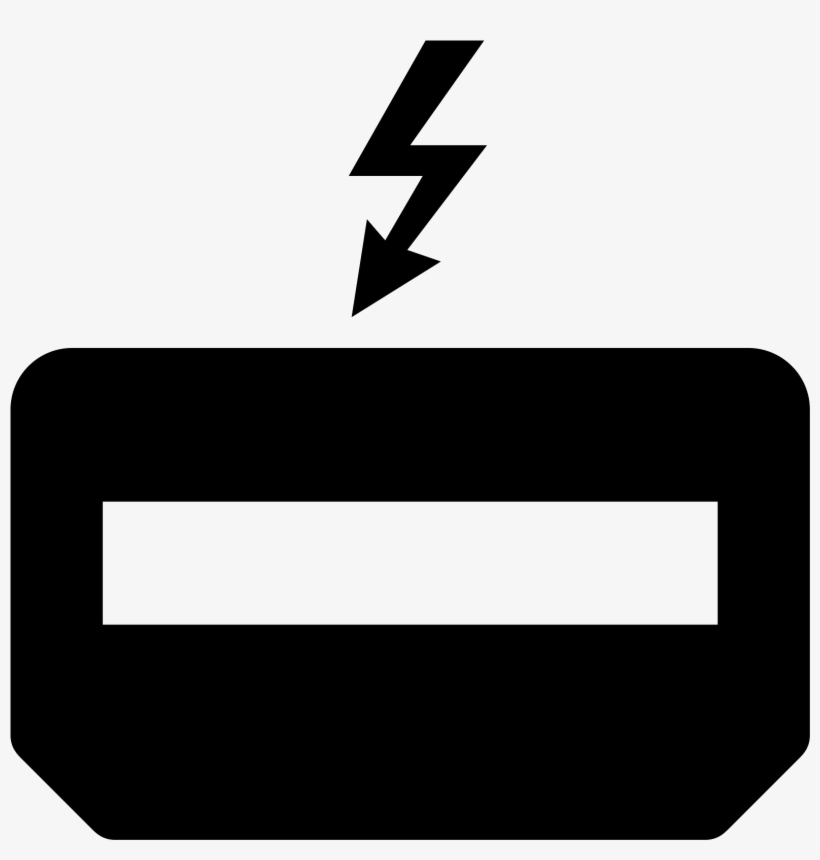 The Icon Is A Logo Of Thunderbolt - Icon, transparent png download