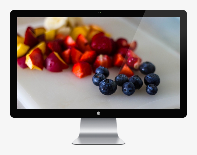 Apple 27" Thunderbolt Display - Fruit, transparent png download