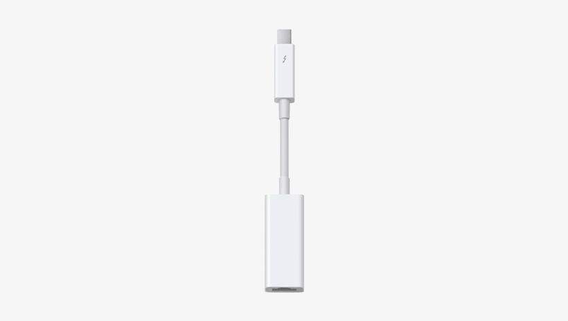 Apple Thunderbolt To Gigabit Adapter - Apple Thunderbolt To Firewire Adapter, transparent png download