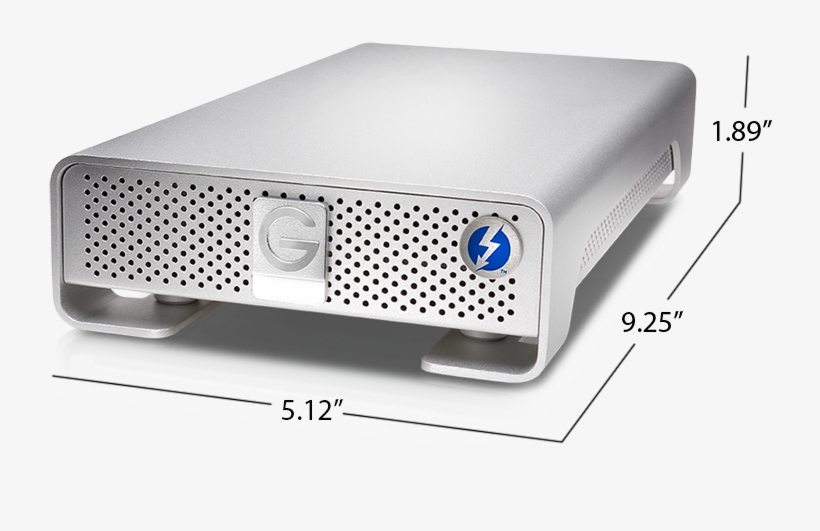 G-drive With Thunderbolt Dimensions - G-technology 3.5" G-drive 4tb Thunderbolt Usb3.0, transparent png download