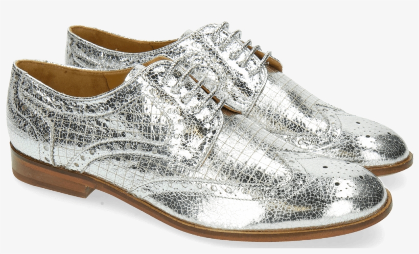 Derby Shoes Sally 66 Crush Metal Silver - Paris, transparent png download
