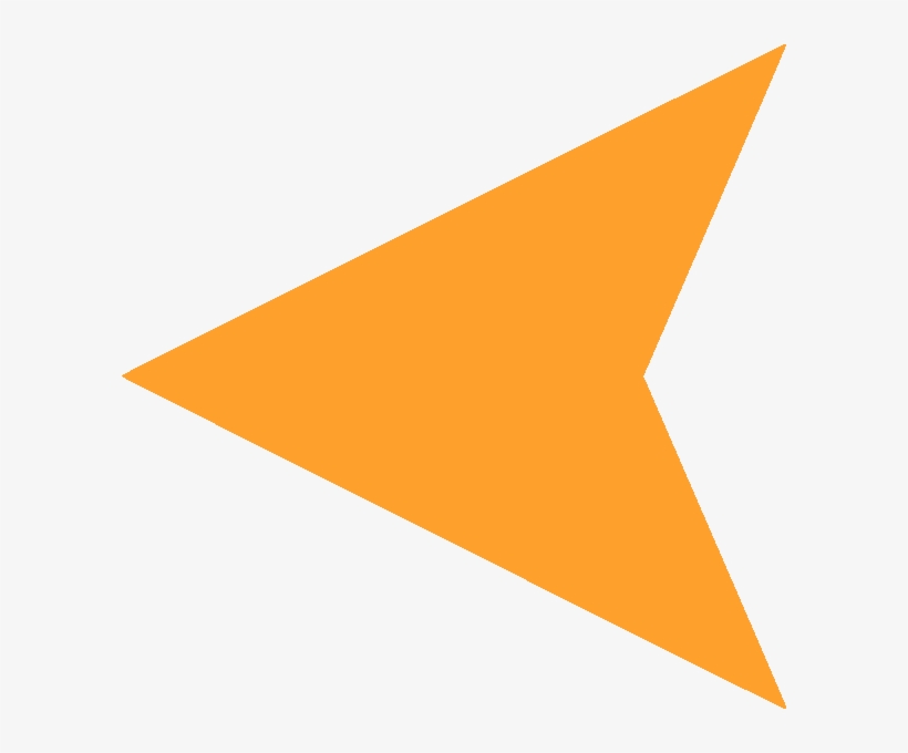 Larrow-bright - Orange Left Arrow, transparent png download