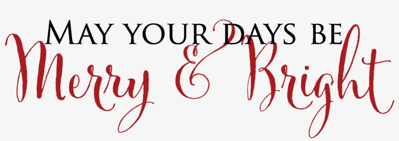 May Your Days Be Merry & Bright Christmas - Amber Michelle Fine Art Rock And Feather ''breathe'', transparent png download