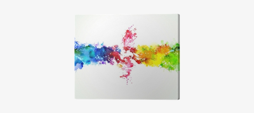 Bright Watercolor Stains Color Canvas Print Pixers - Cloud Color Png, transparent png download