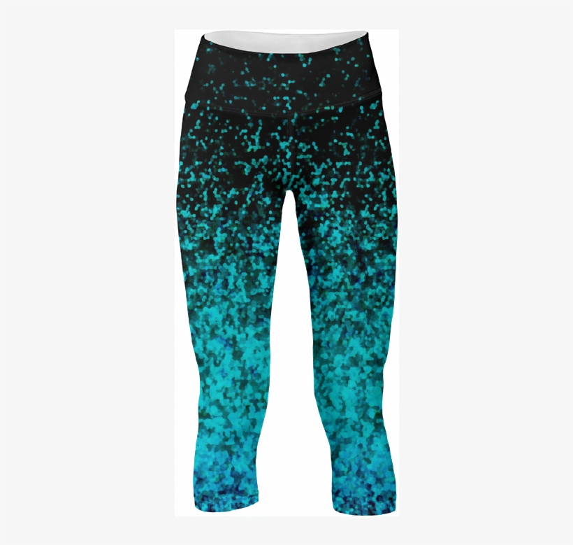 Yoga Pants Glitter Dust Background G3 $65 - Blue Leggings Transparent Background, transparent png download