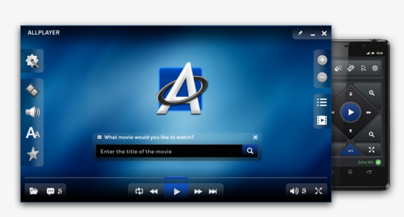 Free Video Player - Allplayer 8.0, transparent png download