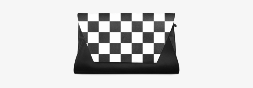 Checkerboard Black And White Clutch Bag - Monster Jam Flag, transparent png download