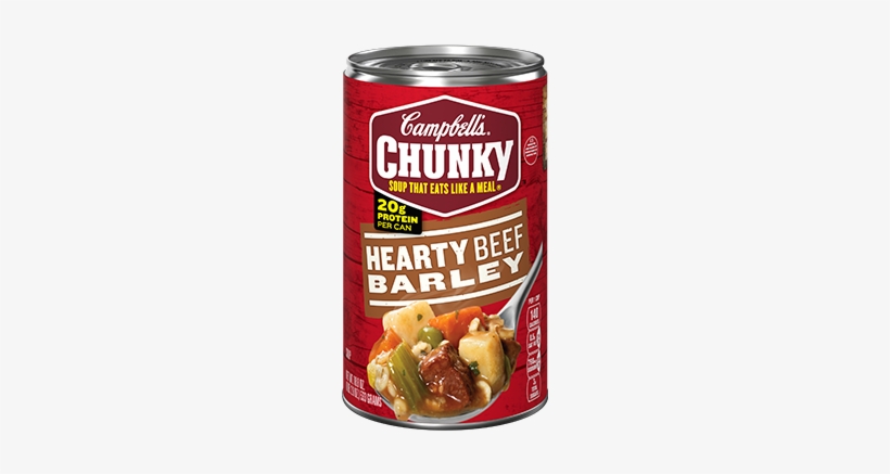 Hearty Beef Barley Soup - Campbell's Chunky Soup, Classic Chicken Noodle - 18.6, transparent png download