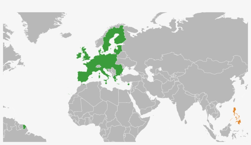 Map Of Davao Tourist Spots Map Of Europe Map Of India - European Union Vs China, transparent png download
