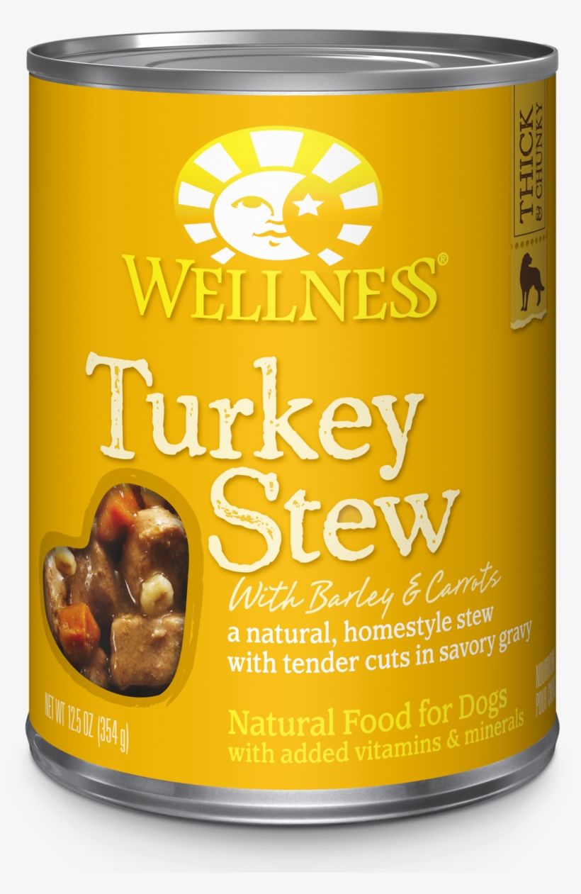 Turkey Stew With Barley & Carrots - Wellness Pet - Canned Dog Food Turkey Stew, transparent png download