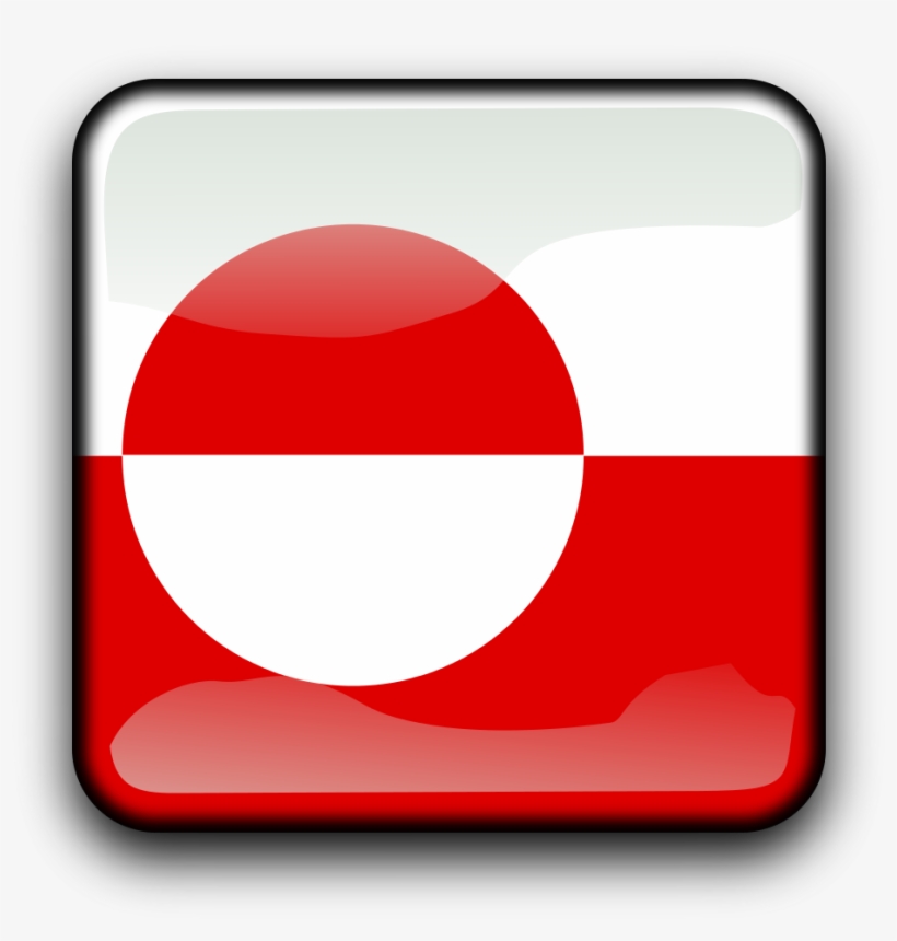 Gl Clipart By Koppi - Flag Of Greenland, transparent png download