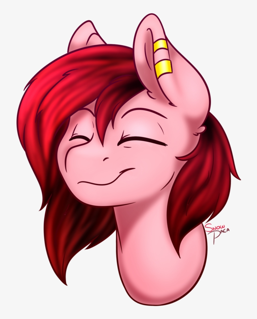 Snowpaca, Bust, Ear Piercing, Earring, Happy - Earring, transparent png download