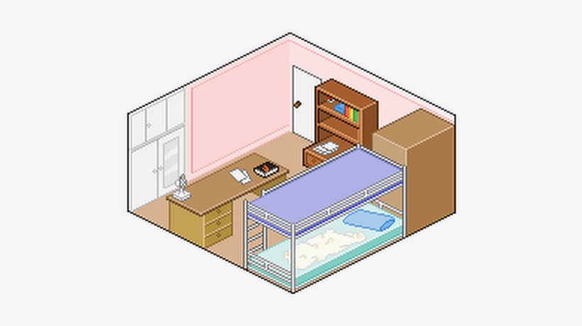 Kawaii Pixel Room - Goth Subculture, transparent png download