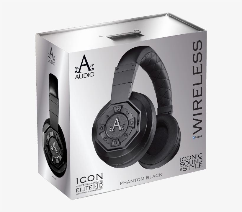 Modern Bluetooth Headphones - A-audio Headphones, Inc. Black Bt Over Ear Headphones, transparent png download