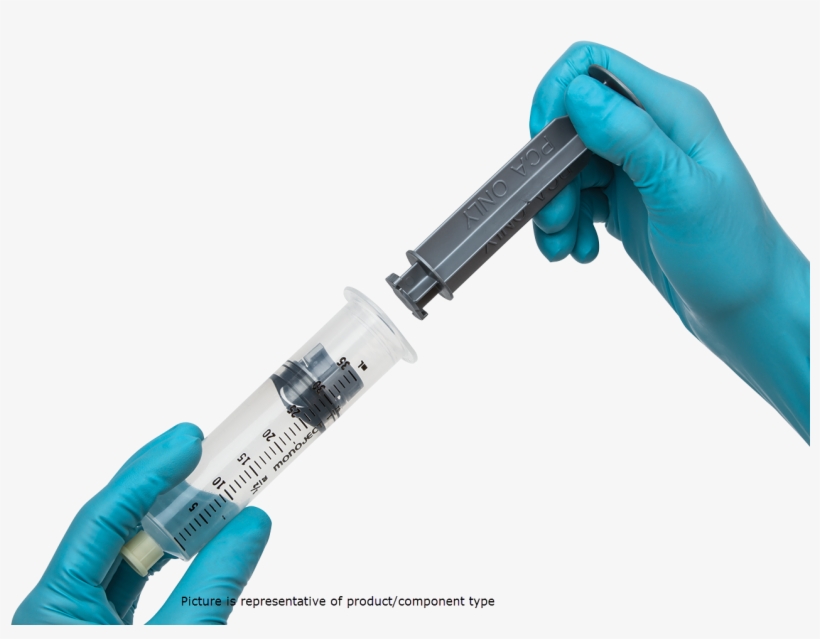 Monoject Syringe Barrell With Plunger - Syringe Plunger Png, transparent png download