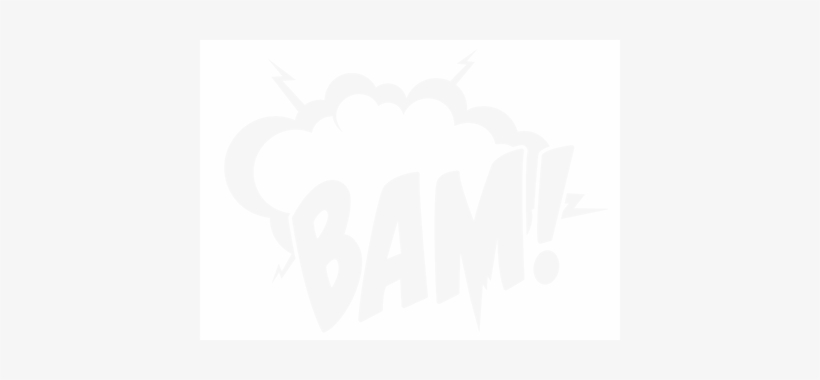 Comic Bam Black And White, transparent png download