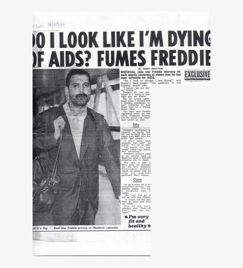 Freddie Mercury Etter Aids