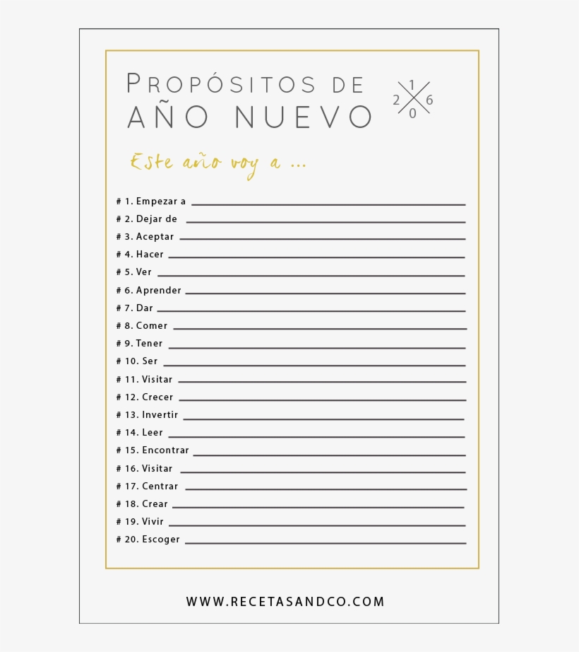 Use This - Propositos De Año Bullet Journal, transparent png download