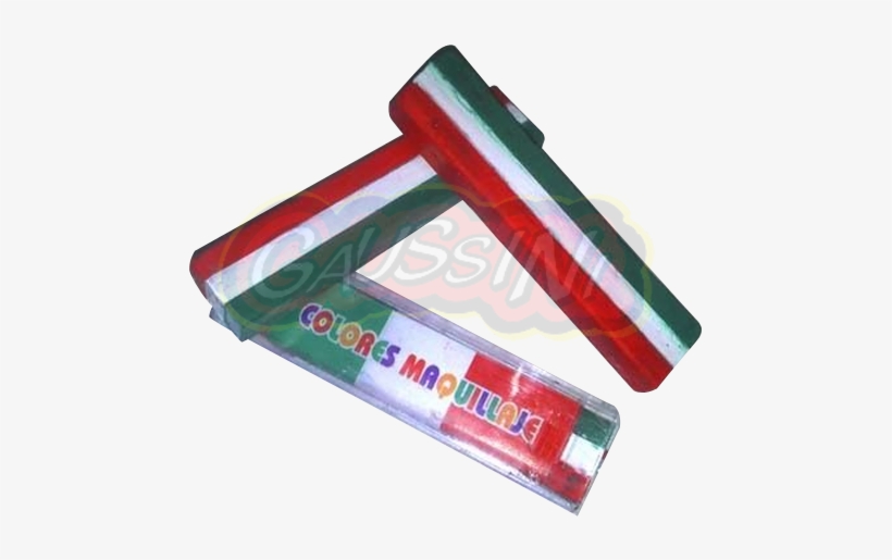 Crayon De Maquillaje Tricolor Para Piel Y Superficies - Maquillaje De La Bandera De Mexico, transparent png download