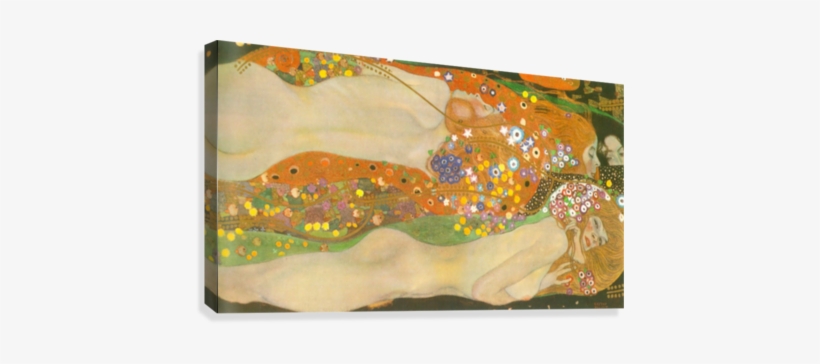 Water Snakes Ii By Klimt Canvas Print - Gustav Klimt, transparent png download