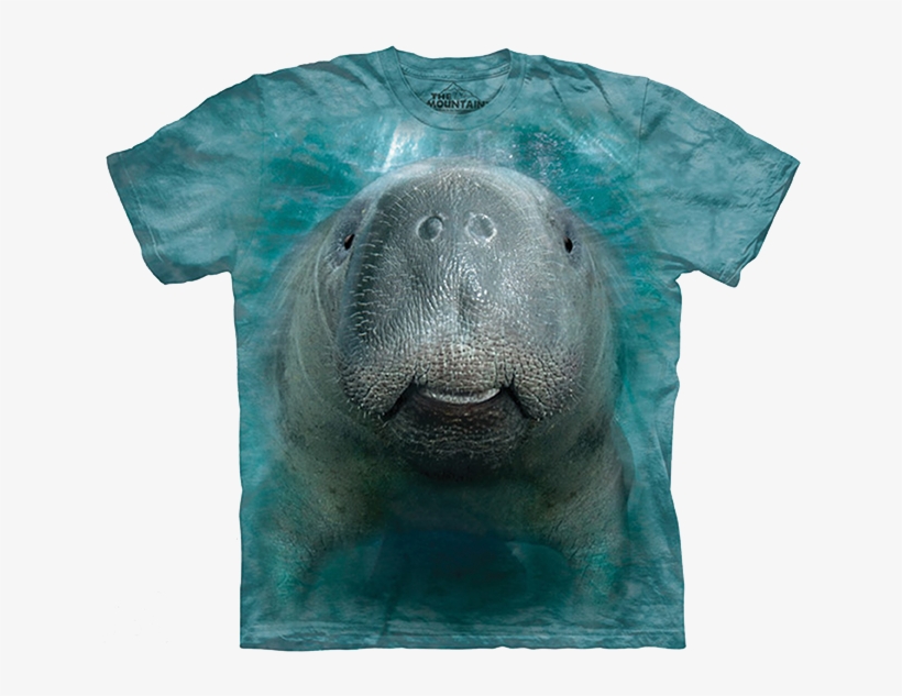 Big Manatee Face Shirt-adult - Manatee Face, transparent png download