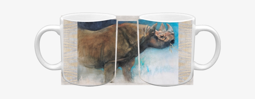 Black Rhino Ceramic Mug - Bison, transparent png download