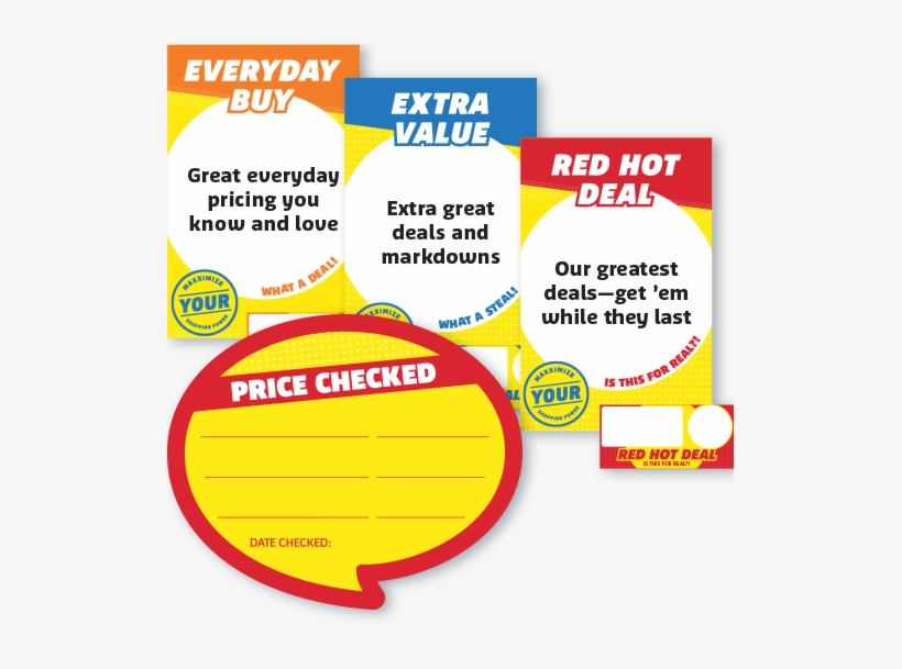 Get More For Your Money With Our New Tags & Signs - Discounts And Allowances, transparent png download