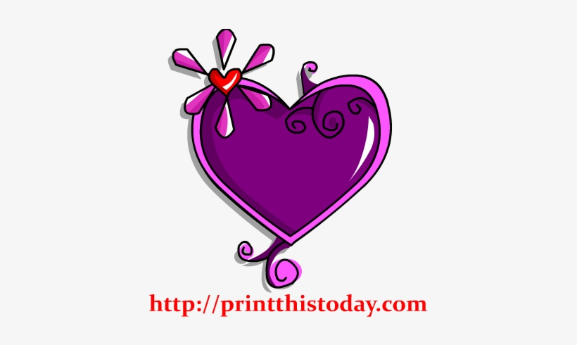 Purple Heart Clipart - Clip Art, transparent png download