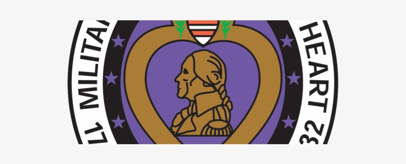 Black And White Library All Natural Bakery Steps Up - Military Purple Heart Logo, transparent png download