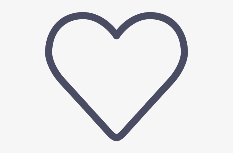 Colored Line Icon Purple Heart - Heart Line Icon Png, transparent png download