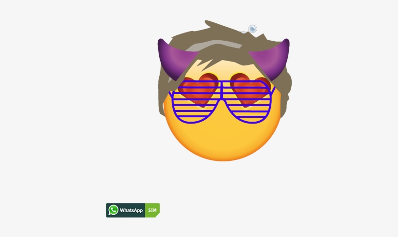 Party Emoji Mit Rasterbrille Und Luftblasen - Whatsapp, transparent png download