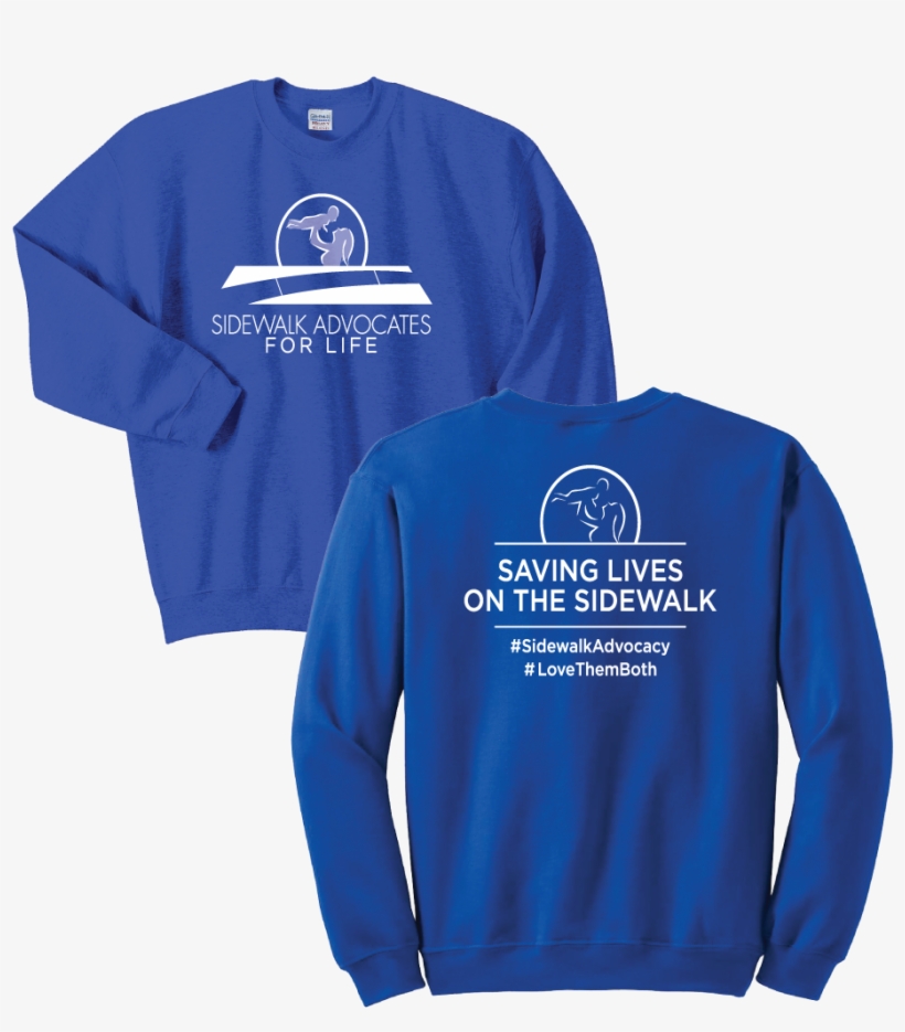 Logo Sweatshirt In Royal Blue - Sweatshirt, transparent png download