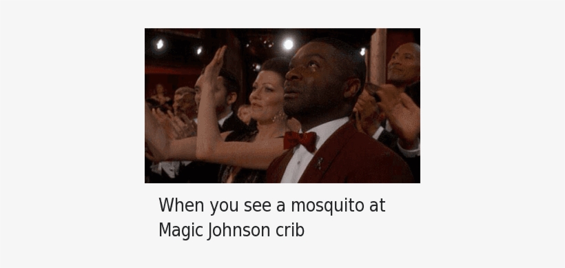When You See A Mosquito At Magic - Magic Johnson Funny Meme, transparent png download