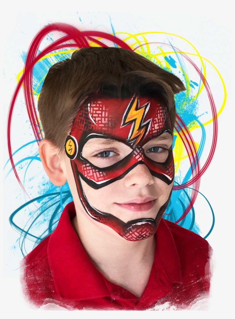 Flash Kid - Flash Pintacaras Transparent PNG - 988x1600 - Free 