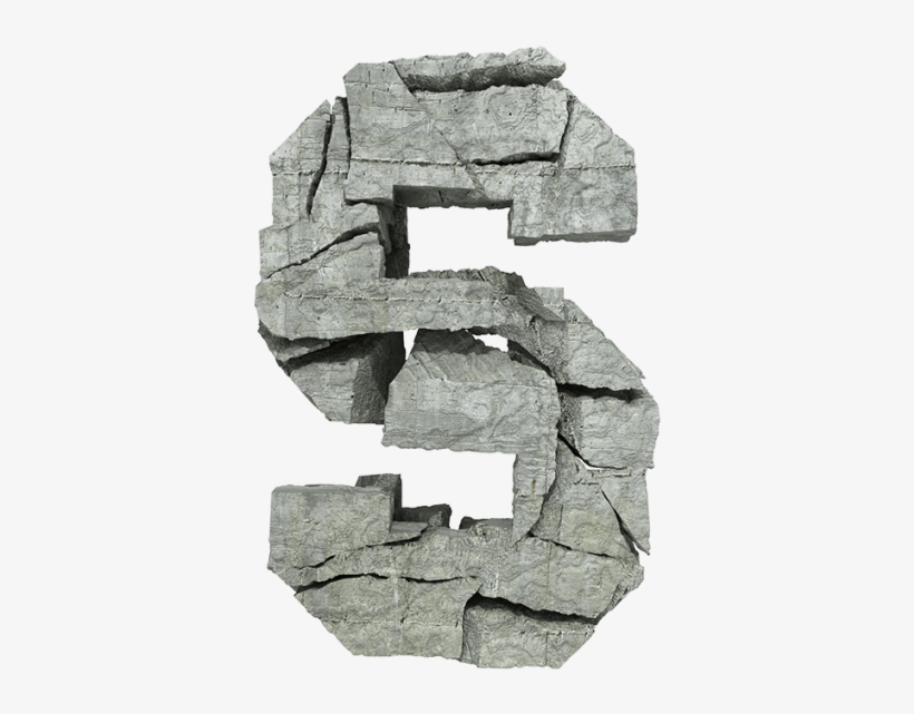 Concrete Rock Font - Rock Letter, transparent png download
