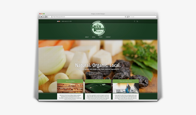 The Green Ribbon Bakery - Website, transparent png download