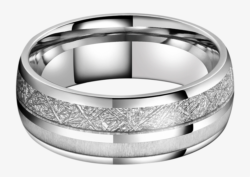King Will Meteor™ Imitated Meteorite & Antler Inlay - Ring, transparent png download