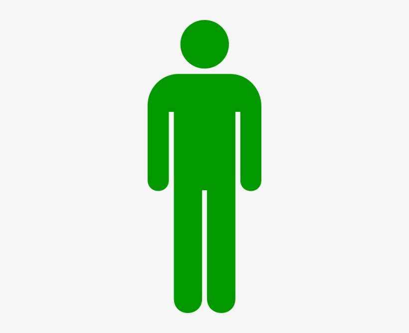 Male Blue Bathroom Sign, transparent png download