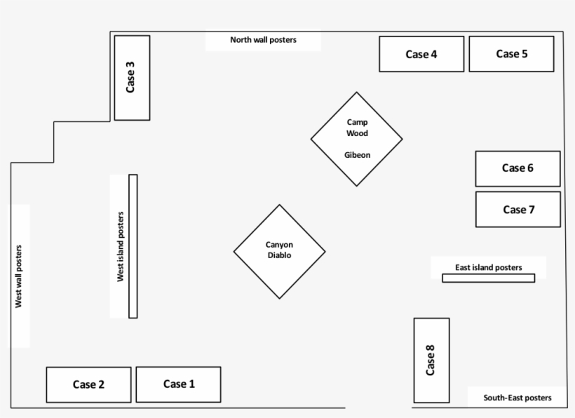 Schematic Diagram Of The Cases In The Ucla Meteorite - Ucla Meteorite Gallery, transparent png download