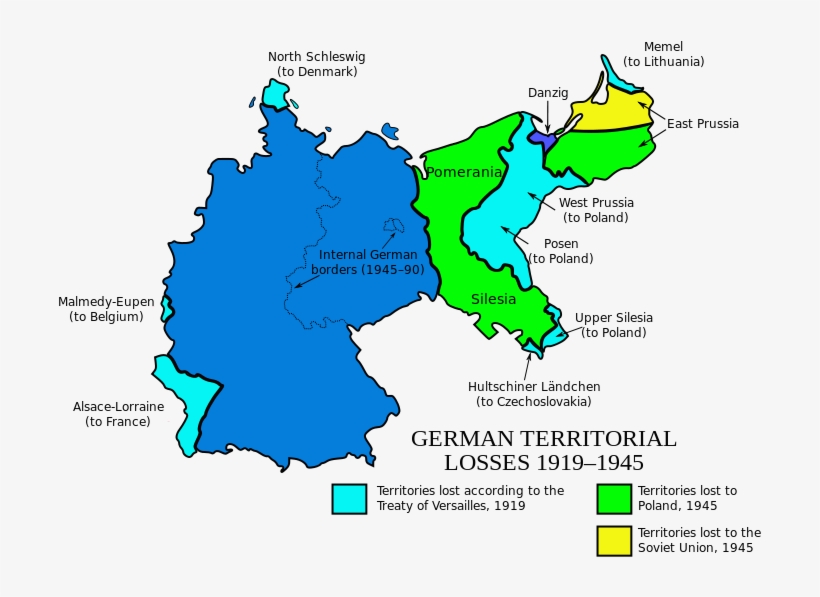 Countries Formerly In Germany - Germany Territory Loss Ww1, transparent png download