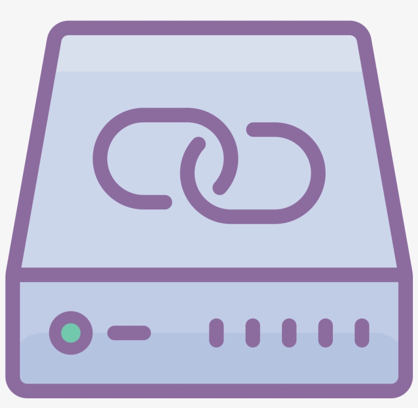 The Icon Is A Simplified Depiction Of A Hard Drive - Icon, transparent png download