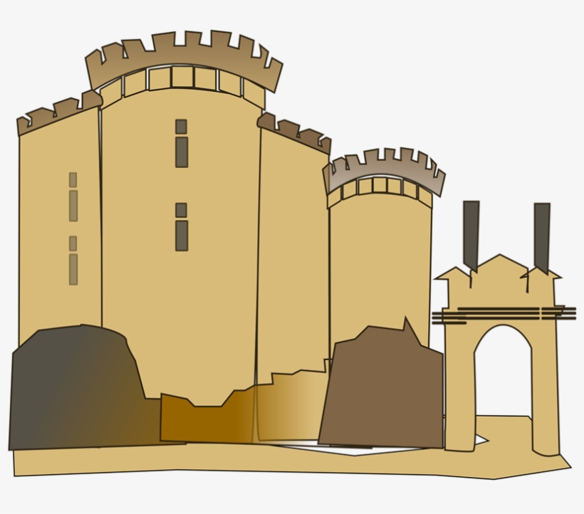 Bastille Castle France Prison Cartoon - Storming Of The Bastille Clipart, transparent png download